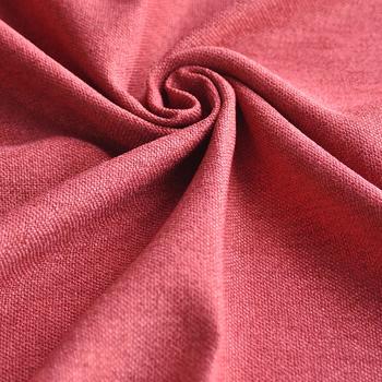 Polyester upholstery plain Fabric for sofa and Home Textile